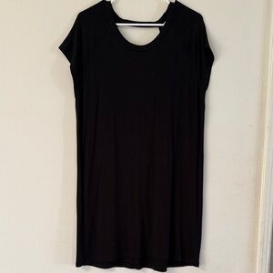 RVCA Black Short Sleeve Dress/swim cover XS